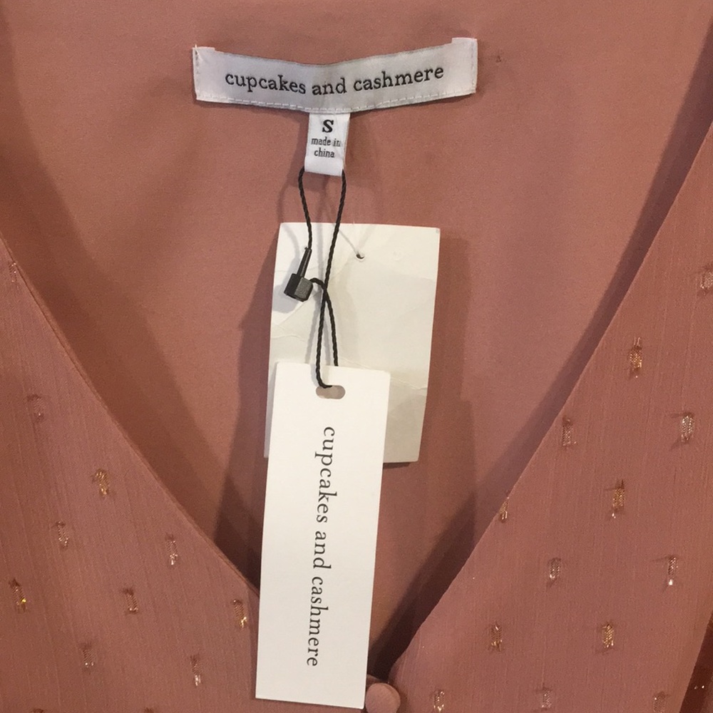 CUPCAKES AND CASHMERE Keegan Metallic Dot Dress - Picture 7 of 12